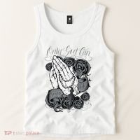 Only God Can Judge Me Chicano Graphic Art Tank Top thumb 2