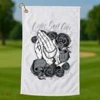 Only God Can Judge Me Chicano Graphic Art Golf Towel thumb 1