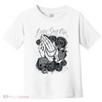 Only God Can Judge Me Chicano Graphic Art Toddler T-Shirt thumb 0