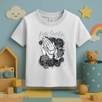Only God Can Judge Me Chicano Graphic Art Toddler T-Shirt thumb 3