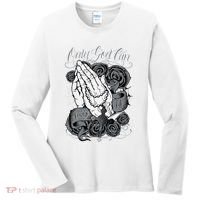 Only God Can Judge Me Chicano Graphic Art Women's Long Sleeve Shirt thumb 0