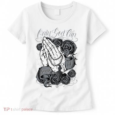Only God Can Judge Me Chicano Graphic Art Women's T-Shirt