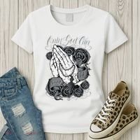 Only God Can Judge Me Chicano Graphic Art Women's T-Shirt thumb 3