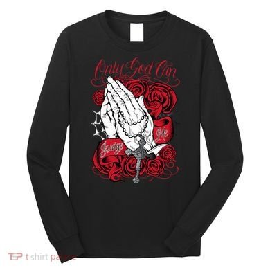 Only God Can Judge Me Red Long Sleeve Shirt