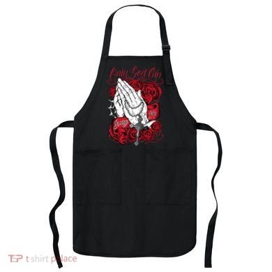 Only God Can Judge Me Red Apron