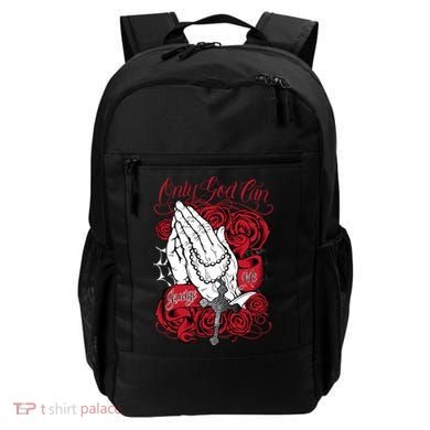 Only God Can Judge Me Red Backpack