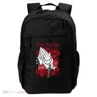 Only God Can Judge Me Red Backpack thumb 0