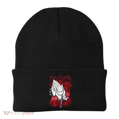Only God Can Judge Me Red Beanie