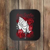 Only God Can Judge Me Red Coaster thumb 0