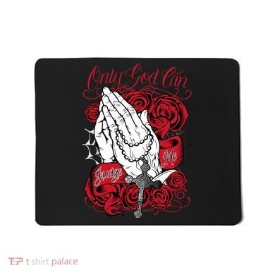 Only God Can Judge Me Red Mousepad