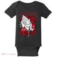 Only God Can Judge Me Red Baby Bodysuit thumb 0