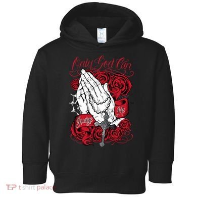 Only God Can Judge Me Red Toddler Hoodie