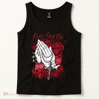 Only God Can Judge Me Red Tank Top thumb 2