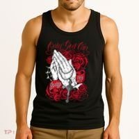 Only God Can Judge Me Red Tank Top thumb 3