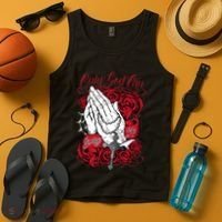 Only God Can Judge Me Red Tank Top thumb 4