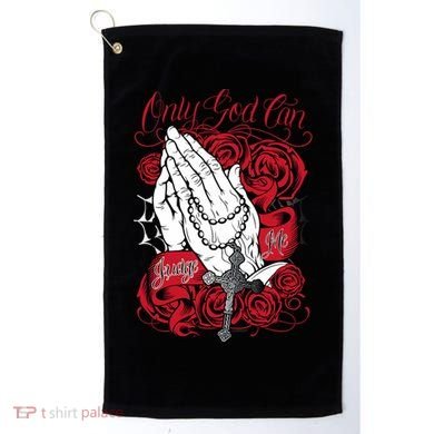 Only God Can Judge Me Red Golf Towel