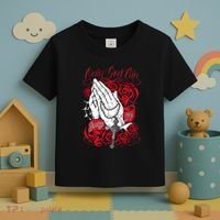 Only God Can Judge Me Red Toddler T-Shirt thumb 3
