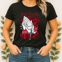 Only God Can Judge Me Red Women's T-Shirt thumb 2