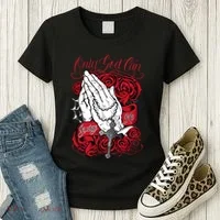 Only God Can Judge Me Red Women's T-Shirt thumb 3