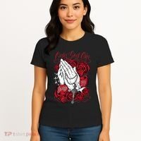Only God Can Judge Me Red Women's T-Shirt thumb 4