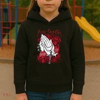 Only God Can Judge Me Red Kids Hoodie thumb 3