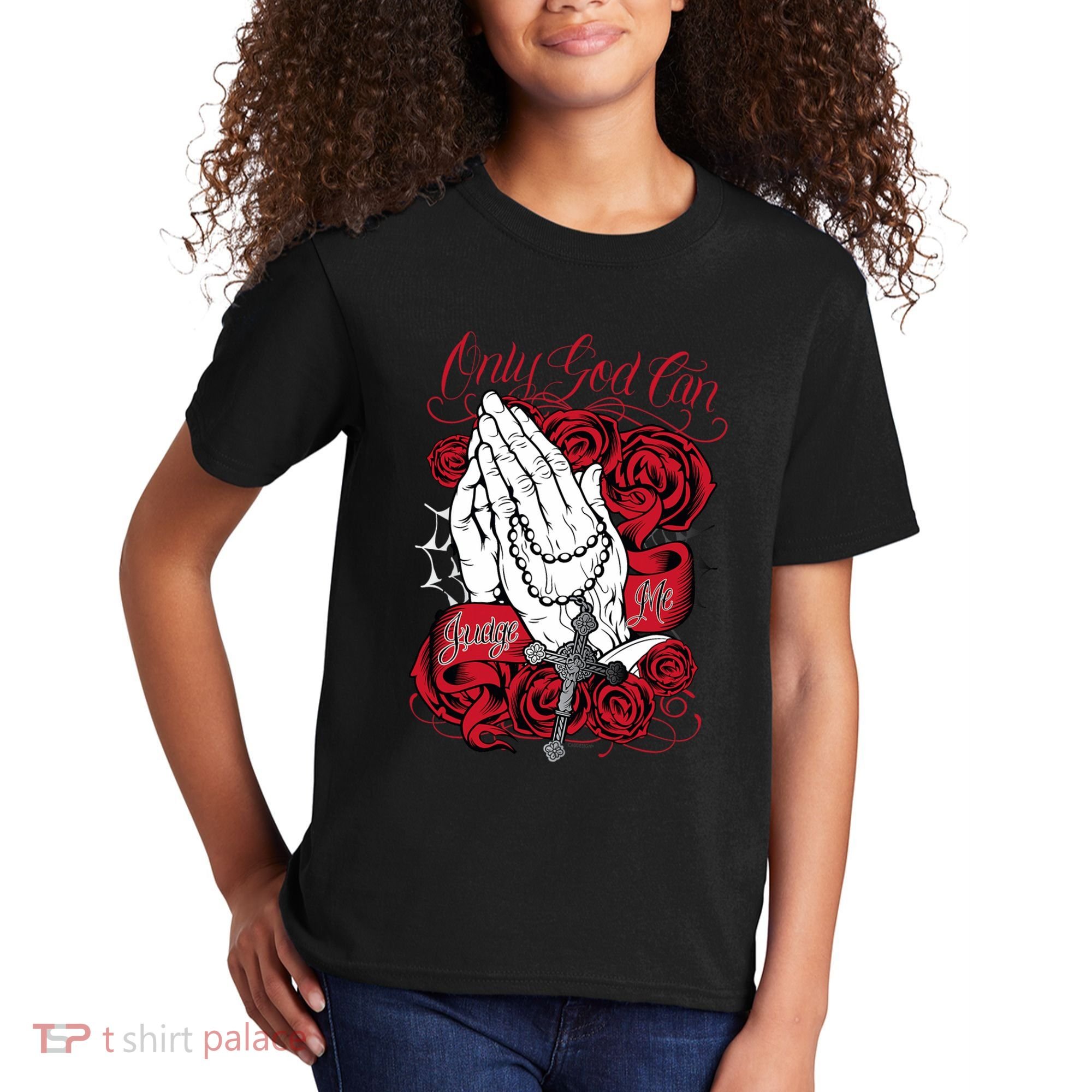 Only God Can Judge Me Red Kids T-Shirt