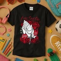 Only God Can Judge Me Red Kids T-Shirt thumb 3