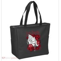 Only God Can Judge Me Red Tote Bag thumb 2