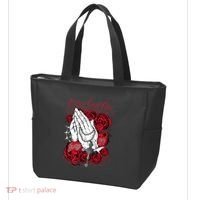Only God Can Judge Me Red Tote Bag thumb 3