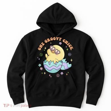 One Groovy Chick Funny Cute Baby Chicken Hoodie