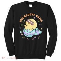 One Groovy Chick Funny Cute Baby Chicken Sweatshirt thumb 0