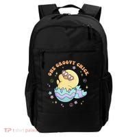 One Groovy Chick Funny Cute Baby Chicken Backpack thumb 0