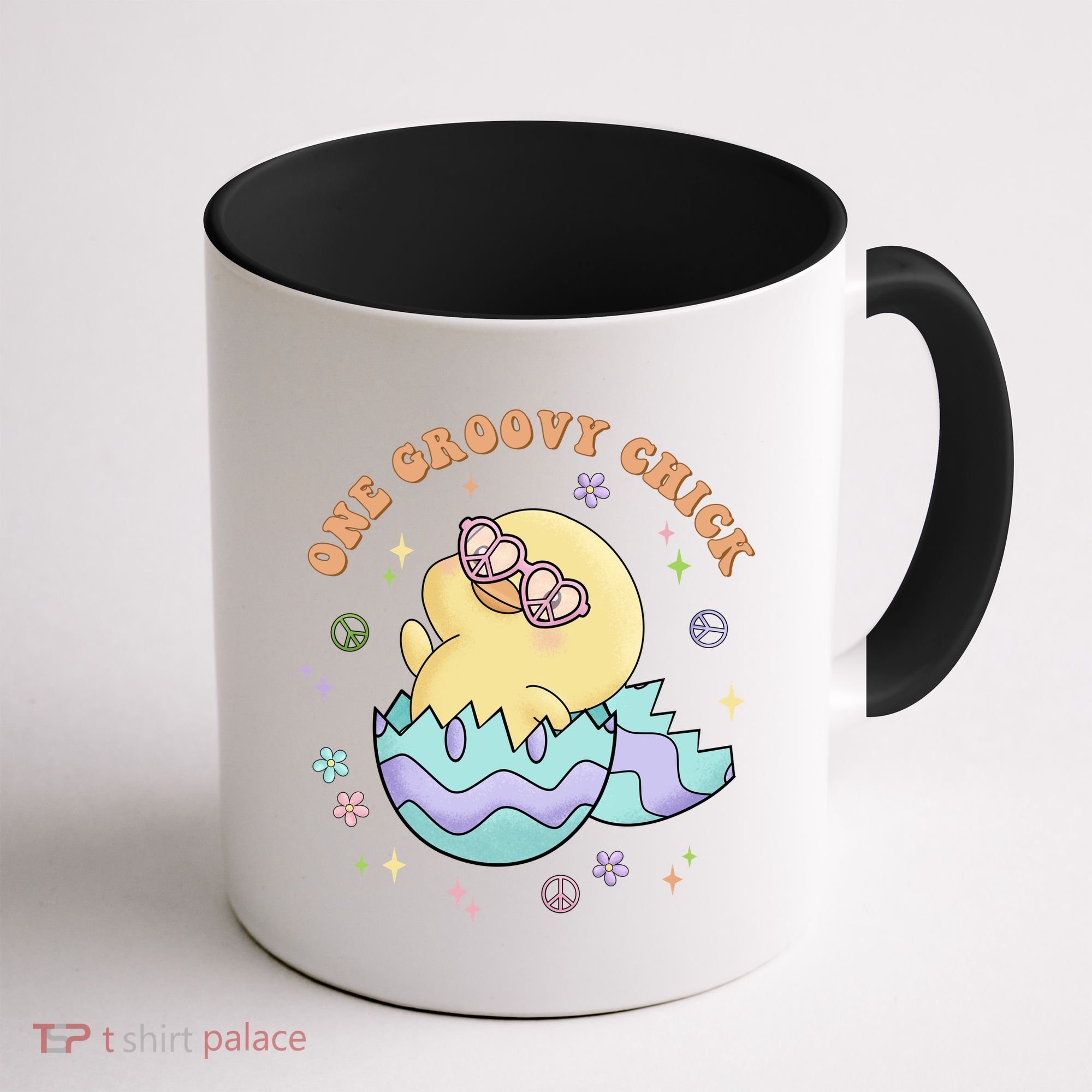 One Groovy Chick Funny Cute Baby Chicken Coffee Mug