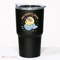 One Groovy Chick Funny Cute Baby Chicken Tumbler thumb 0