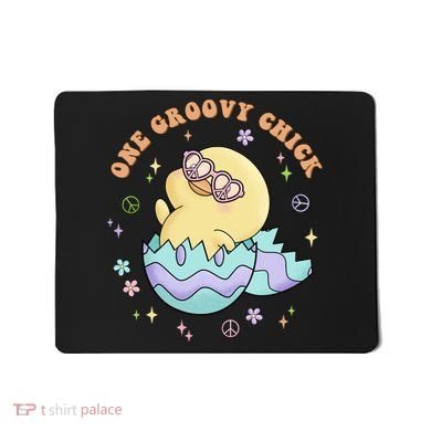 One Groovy Chick Funny Cute Baby Chicken Mousepad