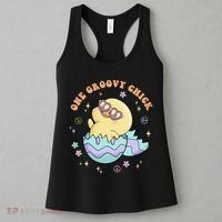 One Groovy Chick Funny Cute Baby Chicken Women's Tank Top thumb 3