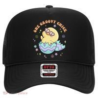 One Groovy Chick Funny Cute Baby Chicken Hat thumb 0