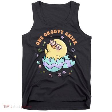 One Groovy Chick Funny Cute Baby Chicken Tank Top