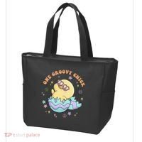 One Groovy Chick Funny Cute Baby Chicken Tote Bag thumb 3