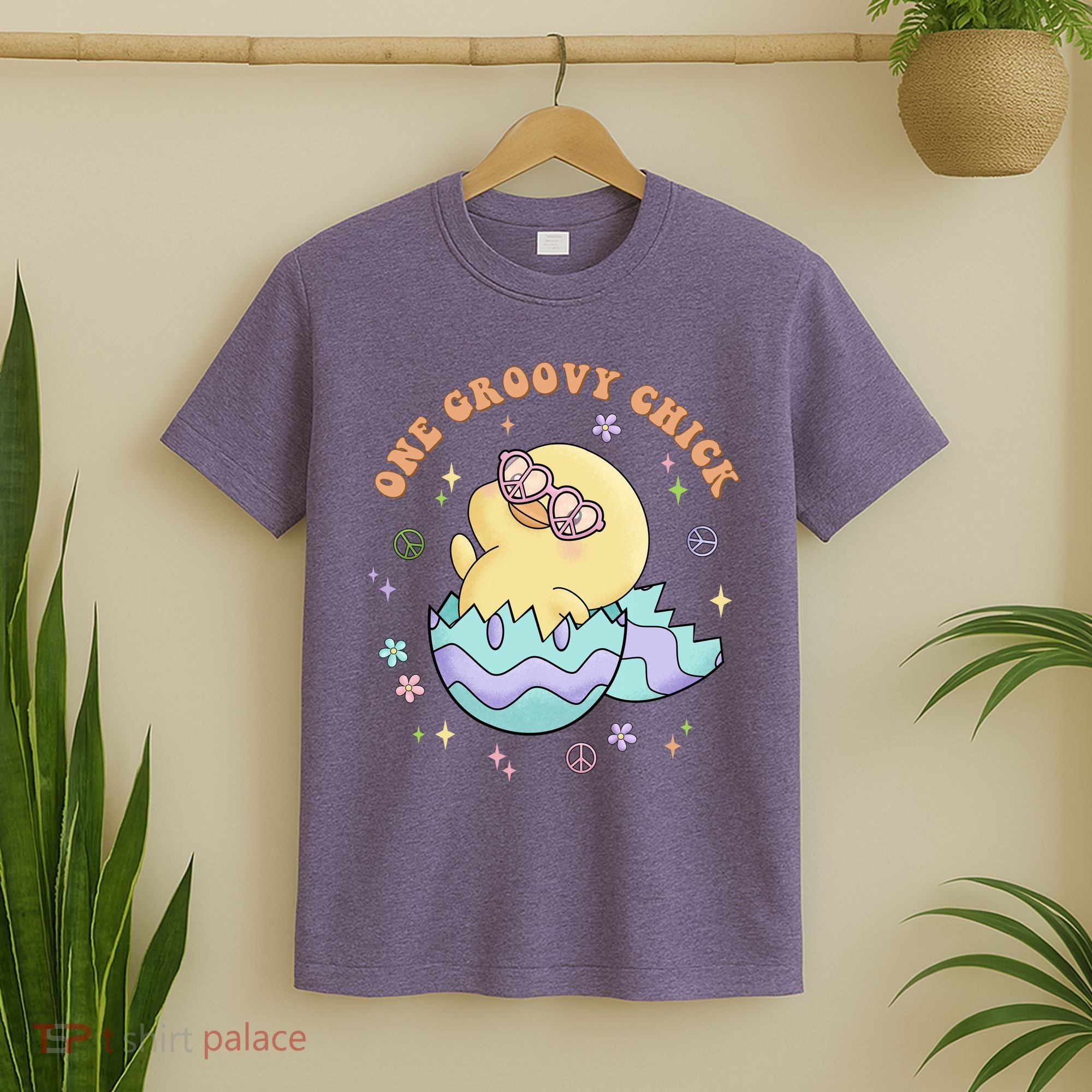 One Groovy Chick Funny Cute Baby Chicken T-Shirt