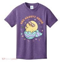 One Groovy Chick Funny Cute Baby Chicken Kids T-Shirt thumb 0