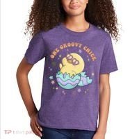 One Groovy Chick Funny Cute Baby Chicken Kids T-Shirt thumb 2
