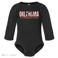 Oklahoma Gymnastics Competition Gymnast Baby Long Sleeve Bodysuit thumb 0