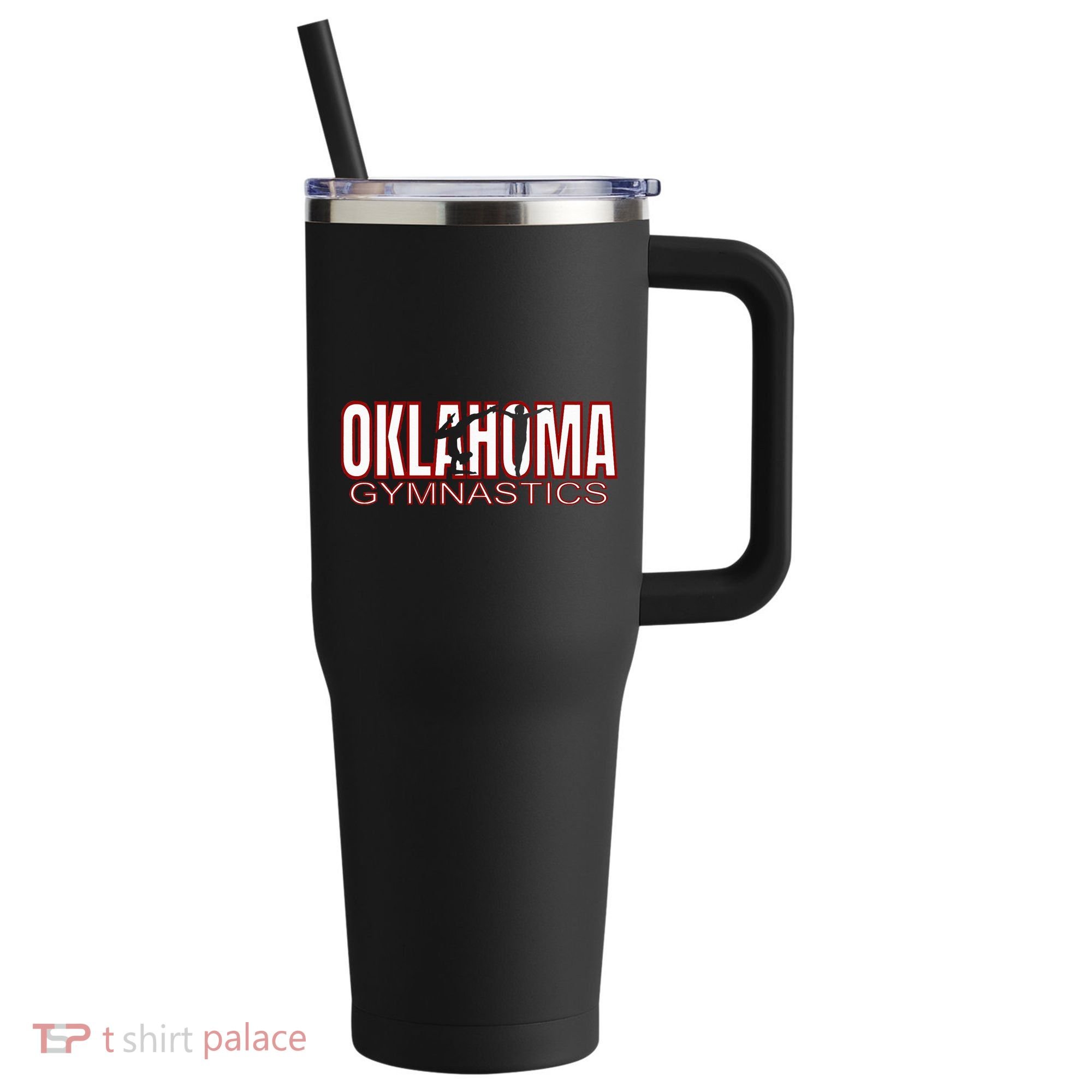 Oklahoma Gymnastics Competition Gymnast 40oz Vacuum Insulated Stainless Steel Travel Tumbler