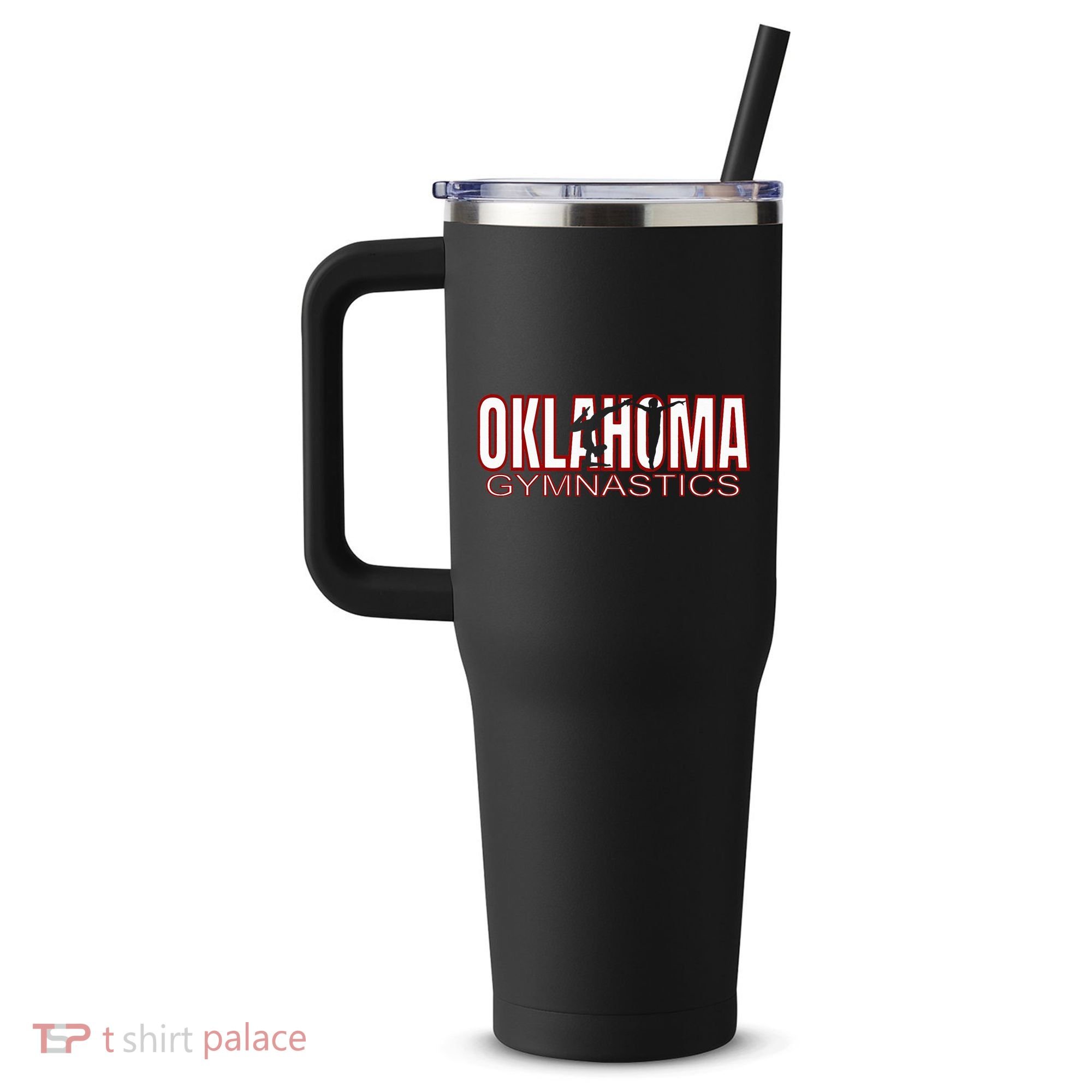 Oklahoma Gymnastics Competition Gymnast 40oz Vacuum Insulated Stainless Steel Travel Tumbler