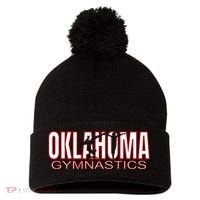 Oklahoma Gymnastics Competition Gymnast Pom Pom 12in Knit Beanie thumb 0