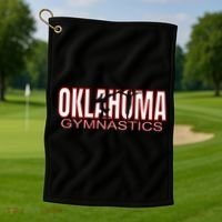 Oklahoma Gymnastics Competition Gymnast Golf Towel thumb 1
