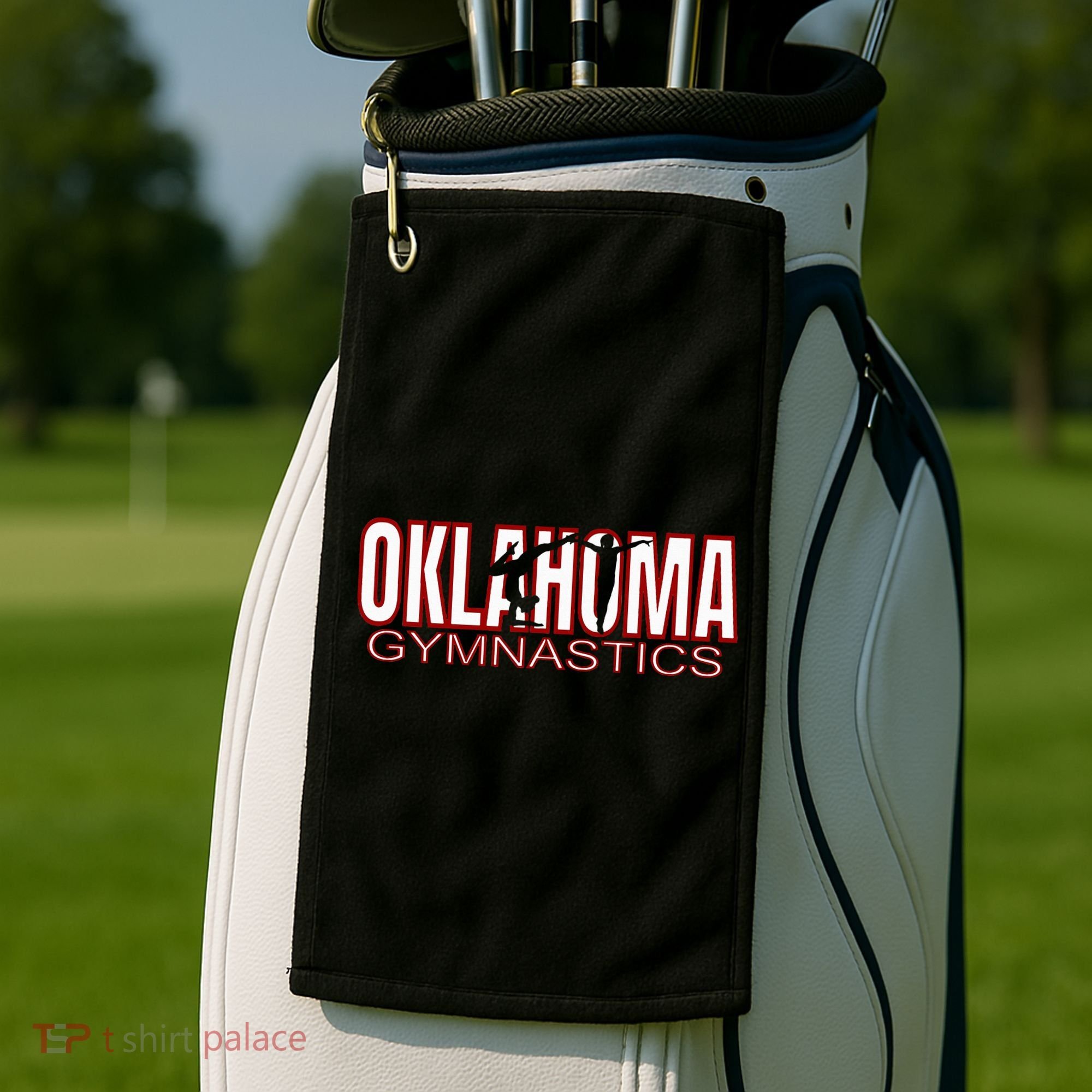 Oklahoma Gymnastics Competition Gymnast Golf Towel