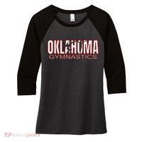 Oklahoma Gymnastics Competition Gymnast Women's Tri-Blend 3/4-Sleeve Raglan Shirt thumb 0