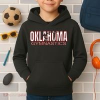 Oklahoma Gymnastics Competition Gymnast Kids Hoodie thumb 2